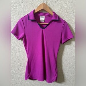 Nike Golf Women’s Size Small Magenta Collared Golf Polo 2010's style
